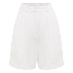 Posse - Marchello Pantalón Corto de Lino | Marfil