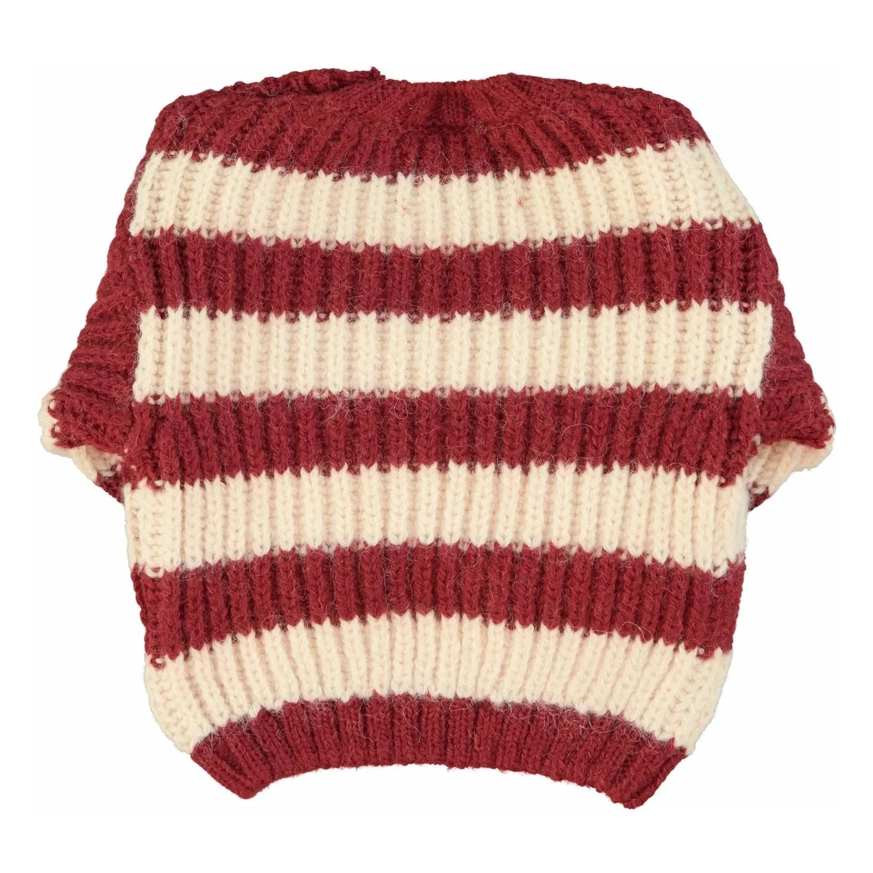 Piupiuchick - Jersey de lana a rayas | Burdeos