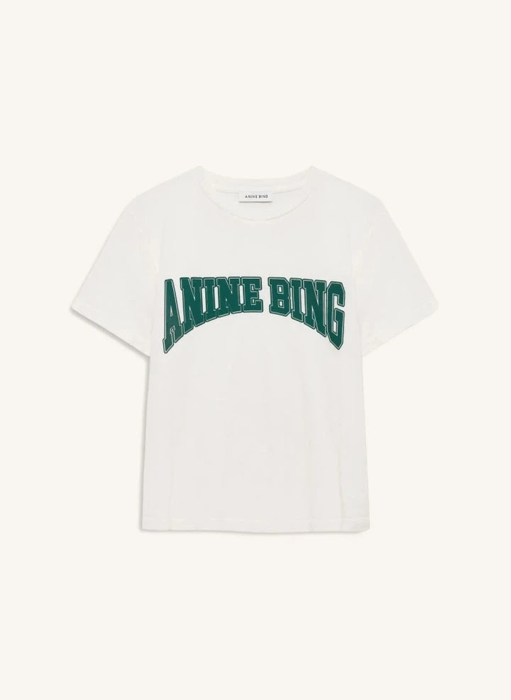 Anine Bing - Shelley Camiseta de Algodón | Ecru