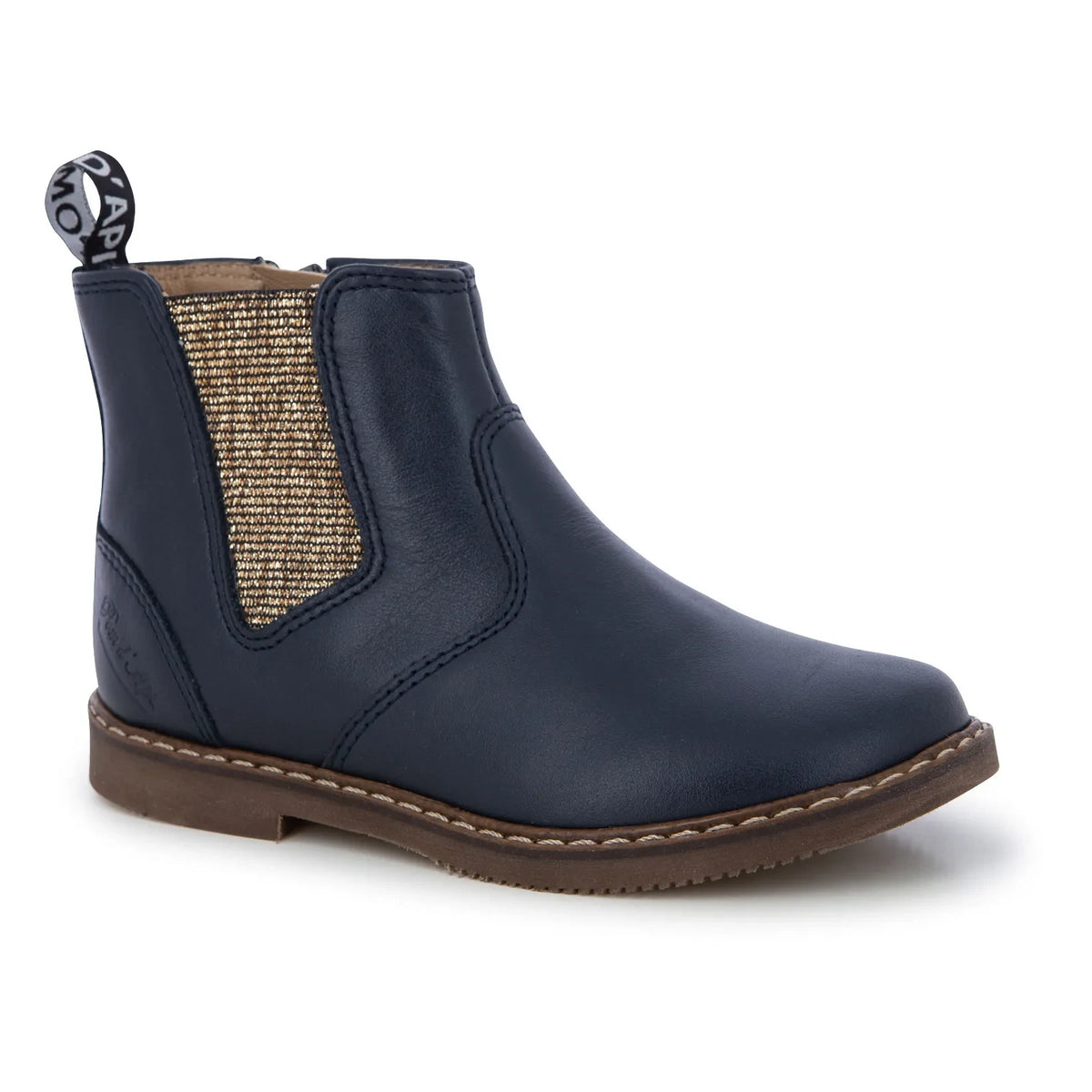 Pom d'Api - City Jod Botines Chelsea con Cremallera | Azul marino
