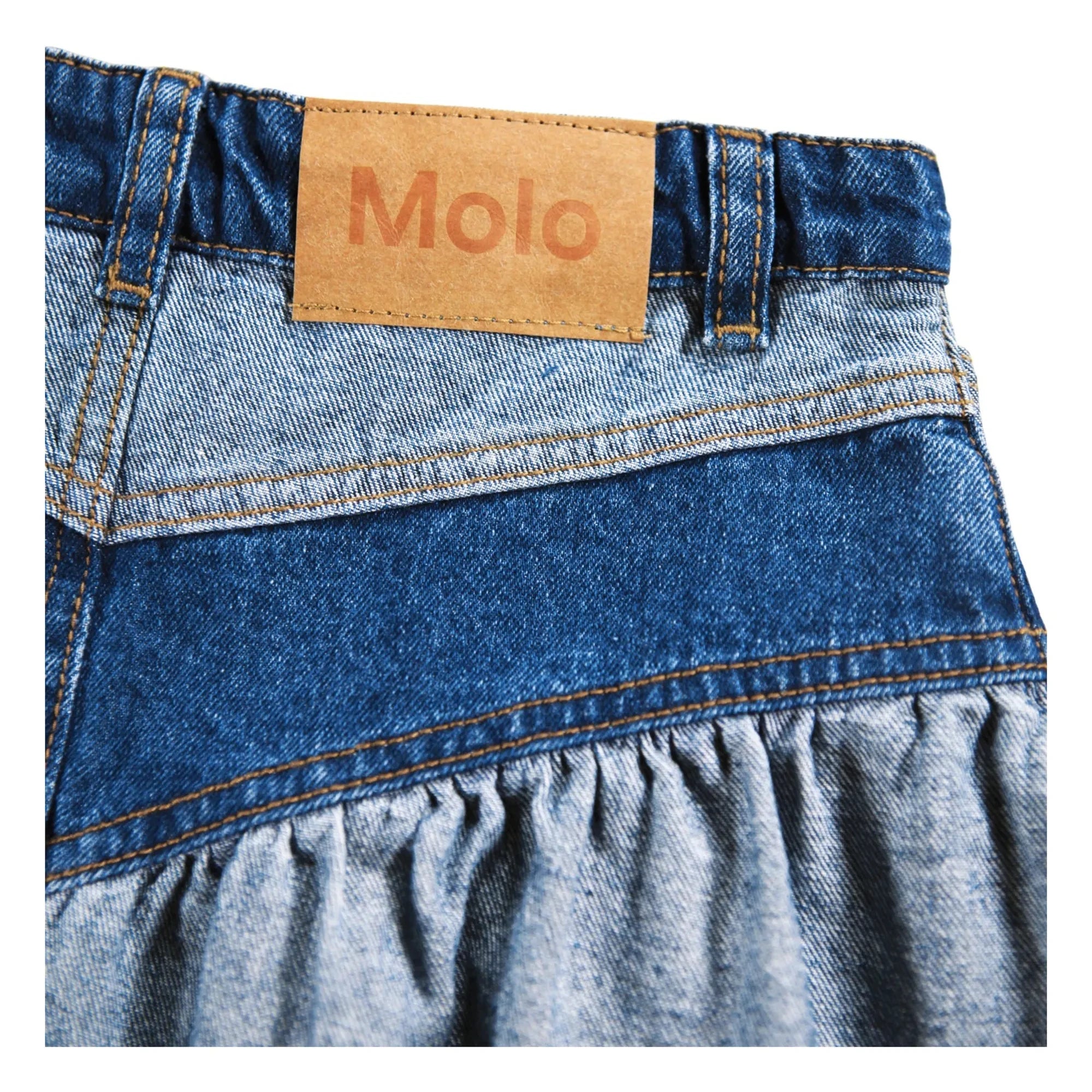 Molo - Falda Becca de algodón orgánico | Vaquera