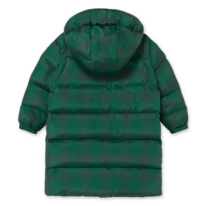 Tinycottons - Tartan Şişme Mont | Yeşil