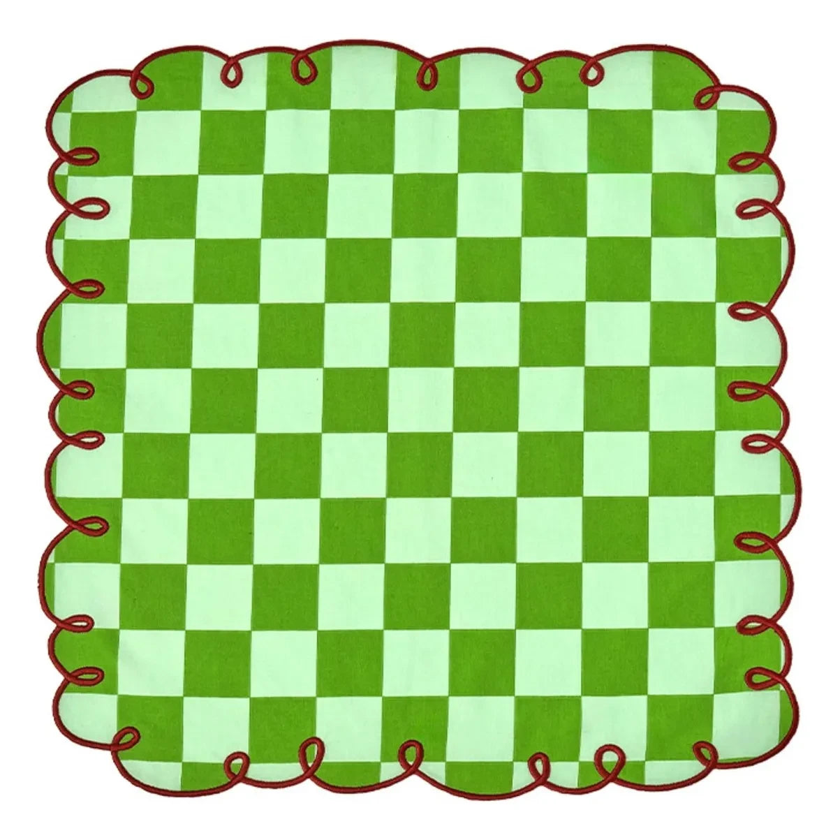 Bitossi - Servilletas Dama Verde a cuadros - Set de 2 | Verde