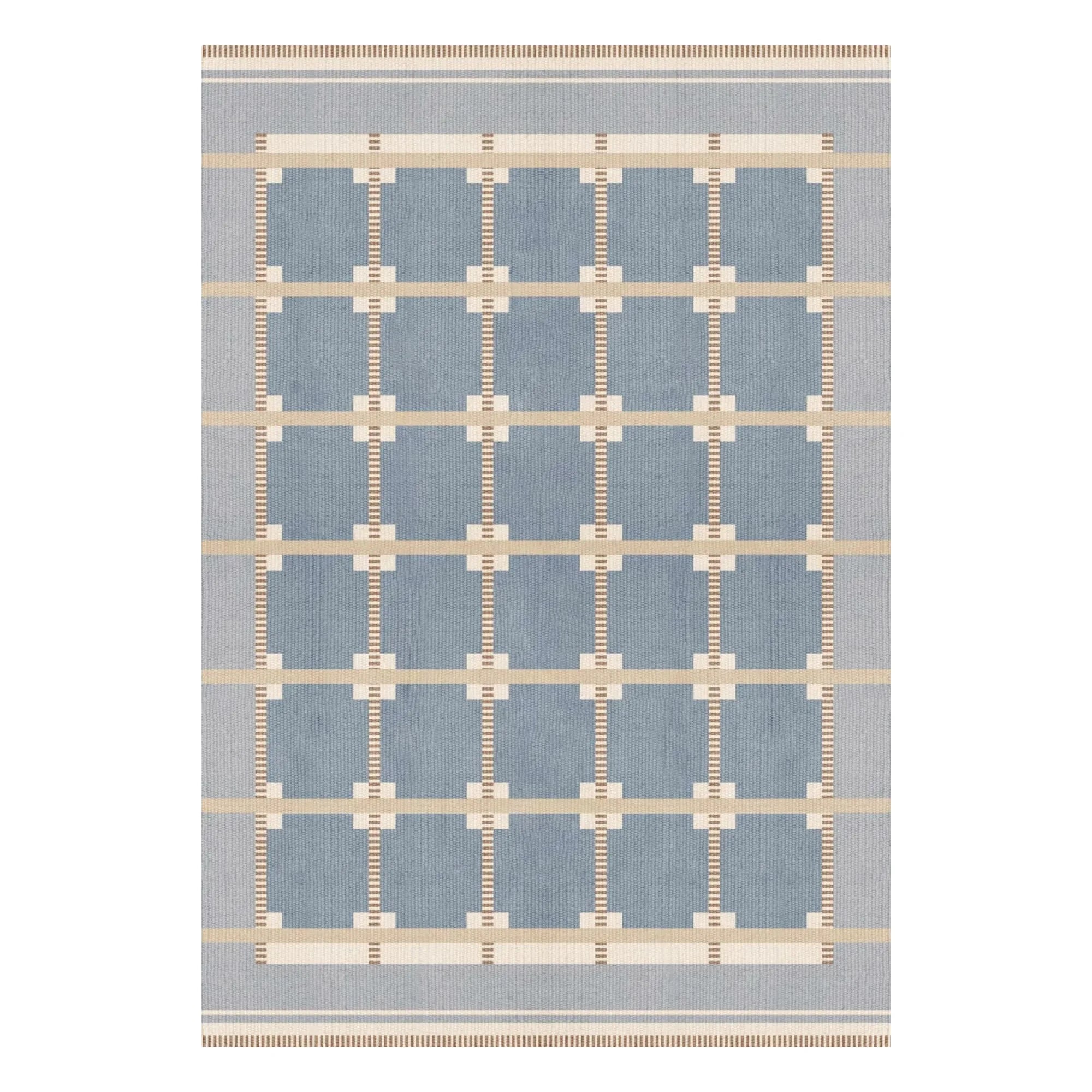Layered - Alfombra de lana Röllakan Ruth | Azul