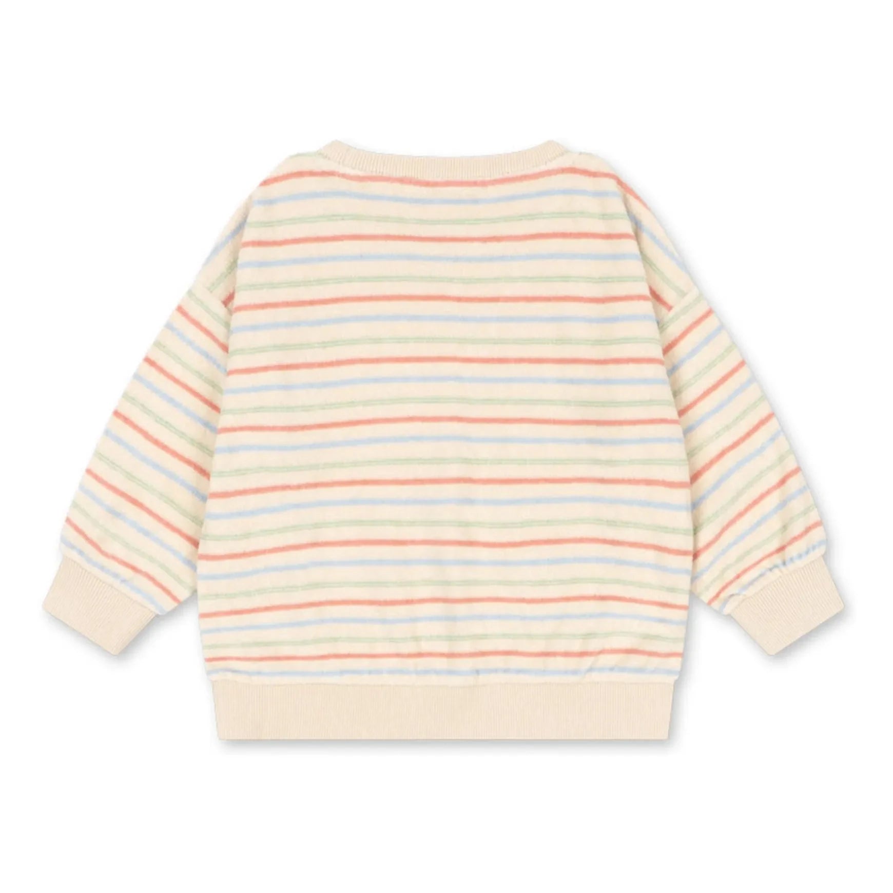 Konges Sløjd - Sudadera Itty a Rayas con Cordón Algodón Orgánico | Crudo