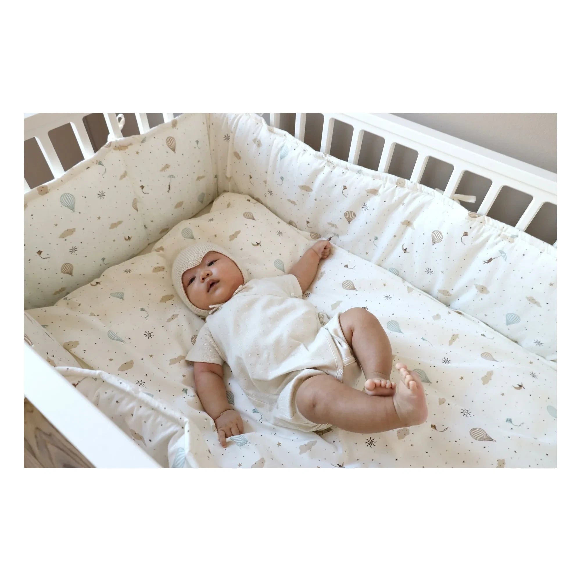 Cam Cam - Protector para cuna Dreamland | Azul claro