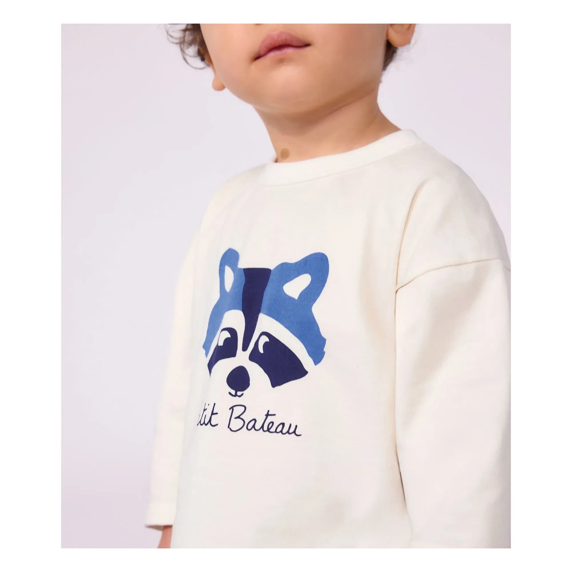 Petit Bateau - Hayvan Tişörtü Organik pamuk | Ecru