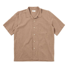 Universal Works - Camisa Road Sido Lin | Marrón
