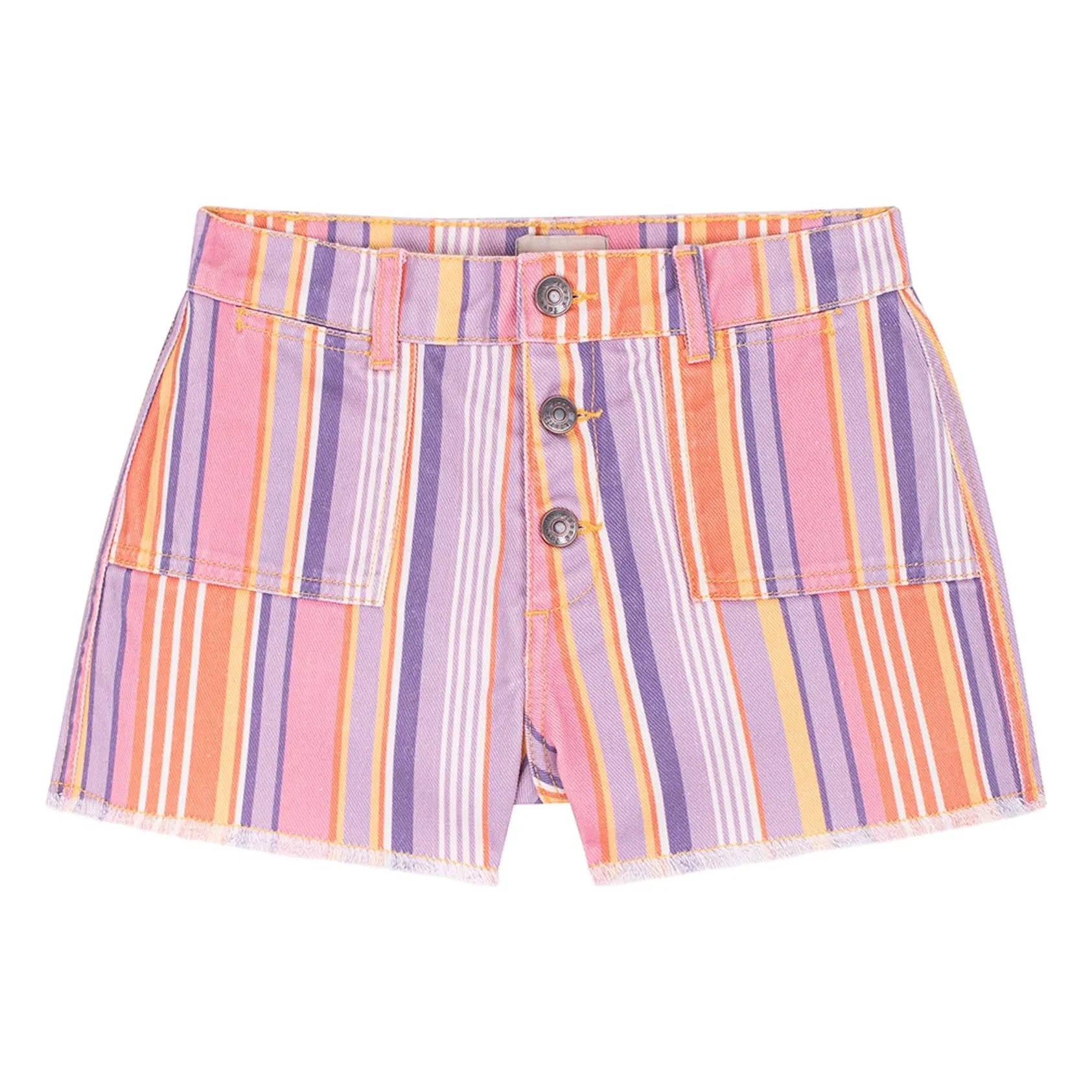 Favorite People - Shorts a rayas Ricotta | Morado