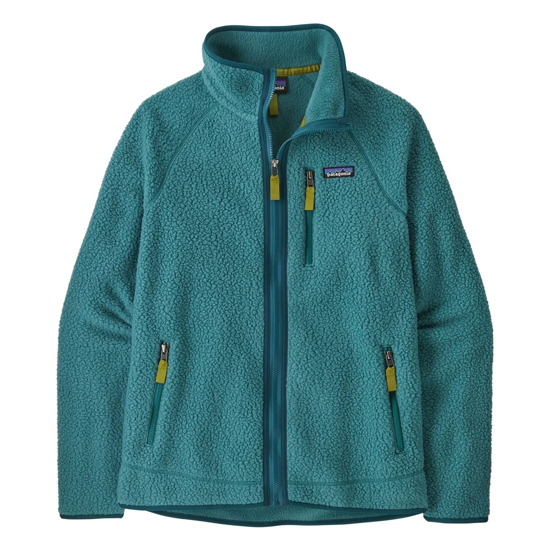 Patagonia - Forro polar con cremallera Retro Pile de fibra reciclada | Azul pavo real