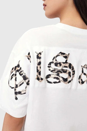 AllSaints camiseta de algodón para mujer FUSE