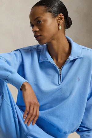 Sudadera con cremallera de algodón para mujer Polo Ralph Lauren