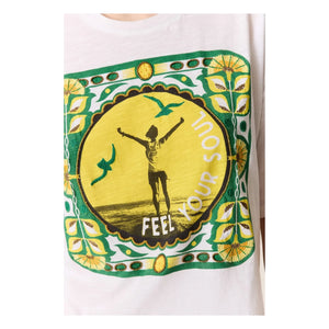 Leon & Harper - Camiseta Siente tu Espíritu Algodón orgánico | Blanco