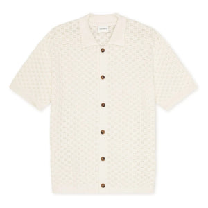Les Deux - Camisa de manga corta de algodón orgánico Gespertus | Blanca