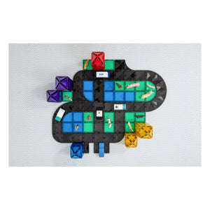 Connetix - Pack creativo de carreteras - 48 piezas | Negro