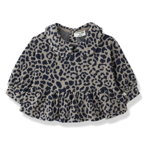 1+ in the family - Ferrara Leopar Polar Bluz | Koyu Mavi
