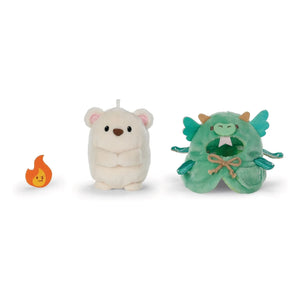 Nici - Snono el oso polar de peluche con disfraz de dragón | Verde