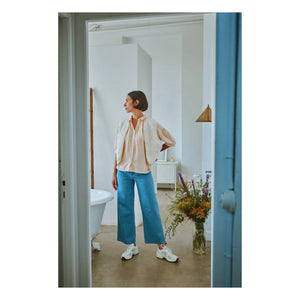 Poudre Organic - Pantalón Bergenie de tela vaquera | Azul