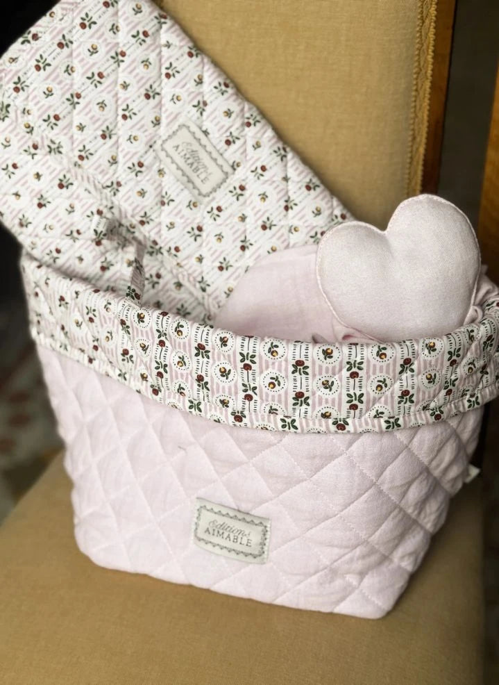 Editions Aimable - Cesta de almacenamiento Paul | Dragée Pink Gauze