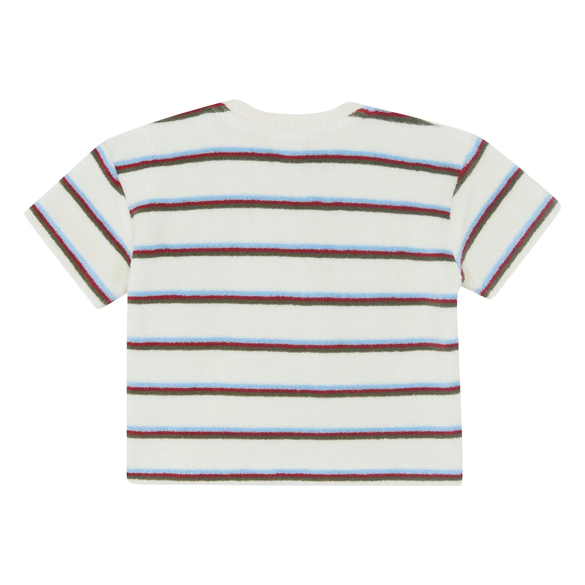 Bonton - Livo Viva Camiseta de punto de toalla a rayas | Blanco
