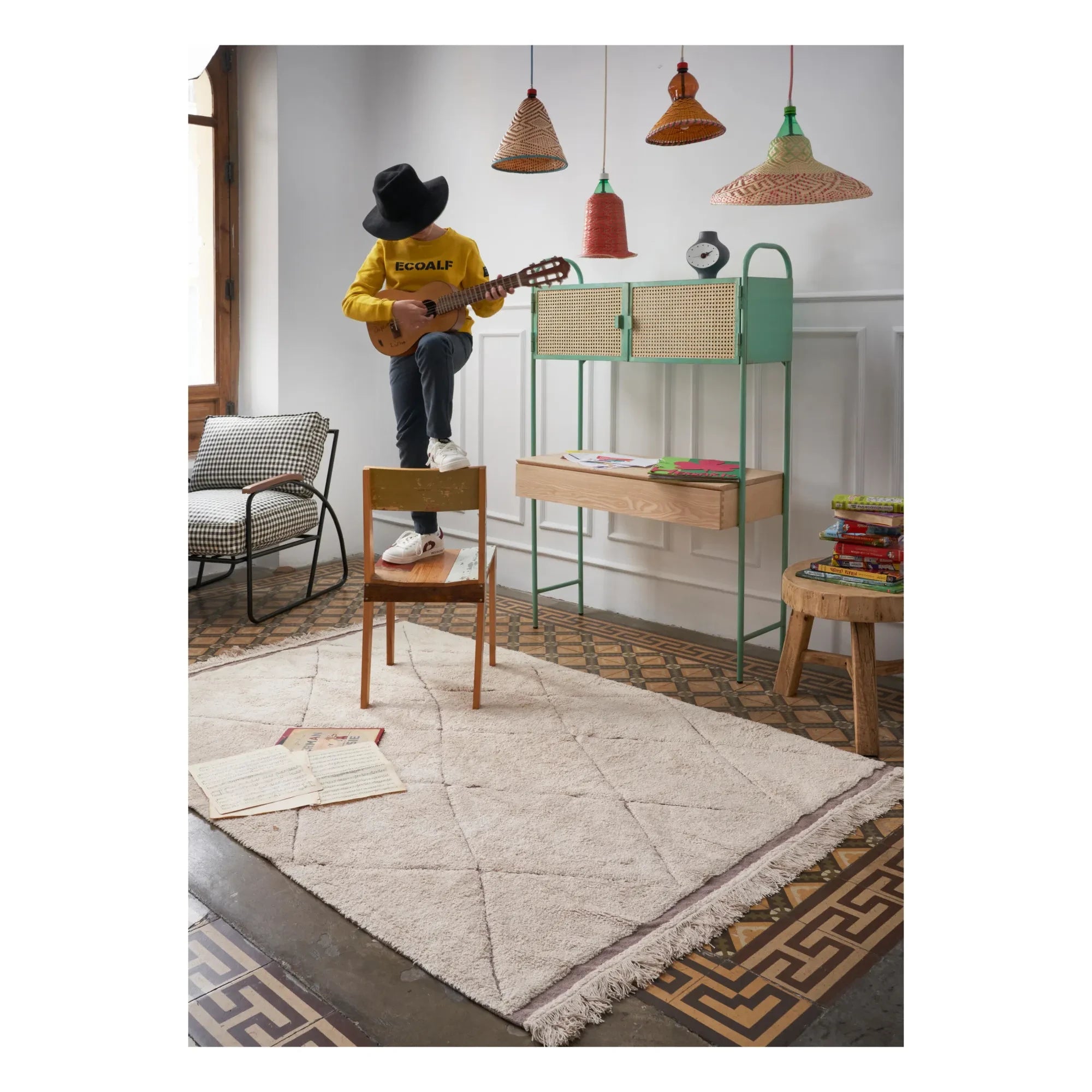 Lorena Canals - Alfombra Bereber RugCycled | Crudo