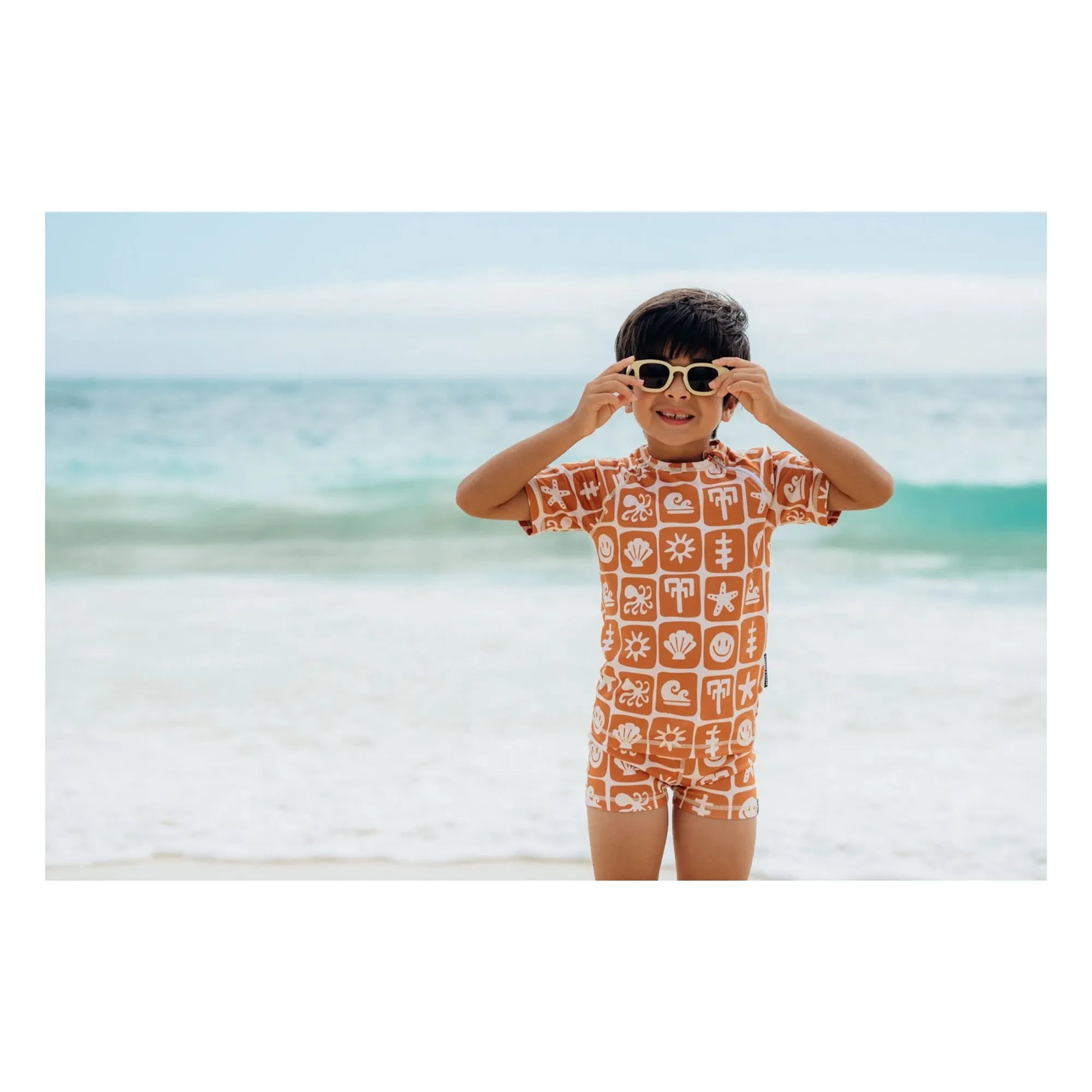 Beach & Bandits - Camiseta antisolar Sea Smiley Fibras recicladas | Óxido