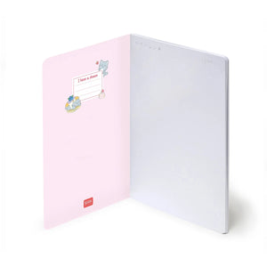 Legami - Çizgisiz A5 Defter - Resimli Sert Kapak - Kedi