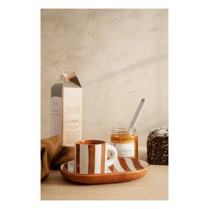 Ferm Living - Taza y Plato de Porcelana Milu | Rojo