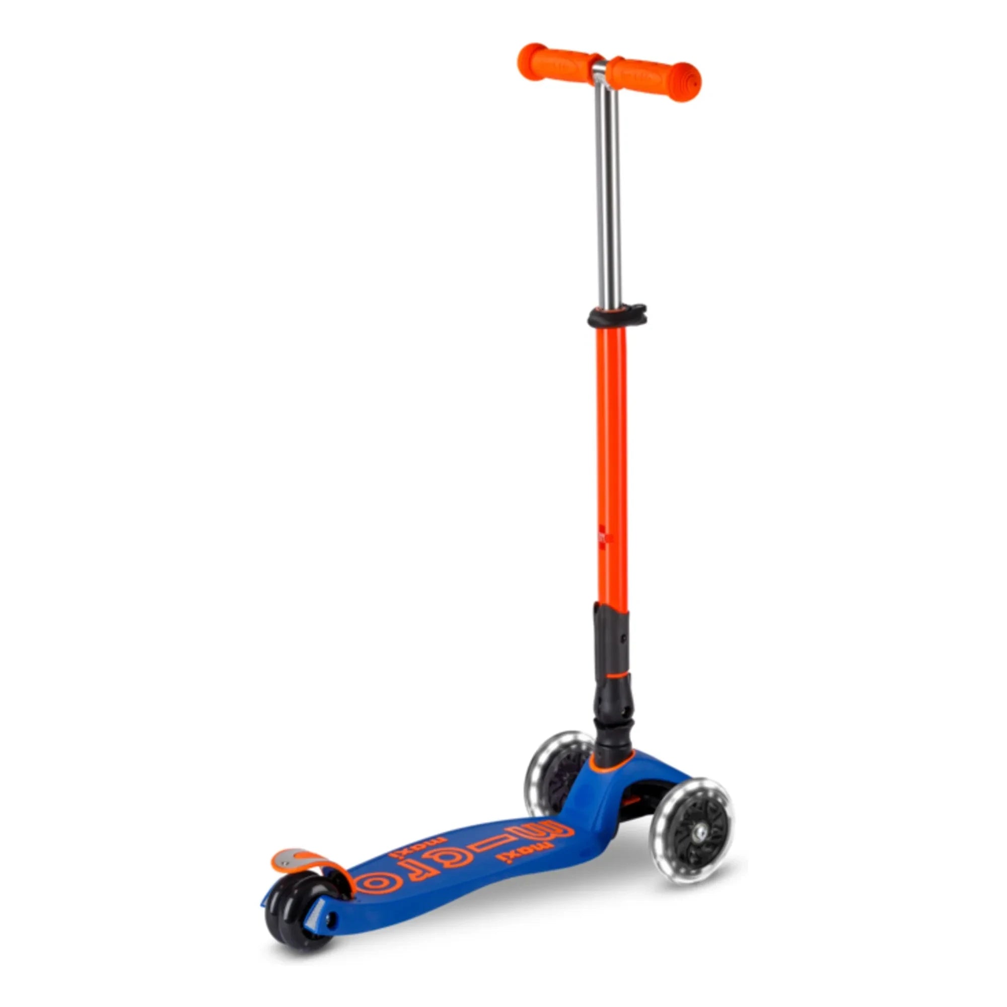 Patinete Micro - Maxi Plegable Neón LED | Naranja