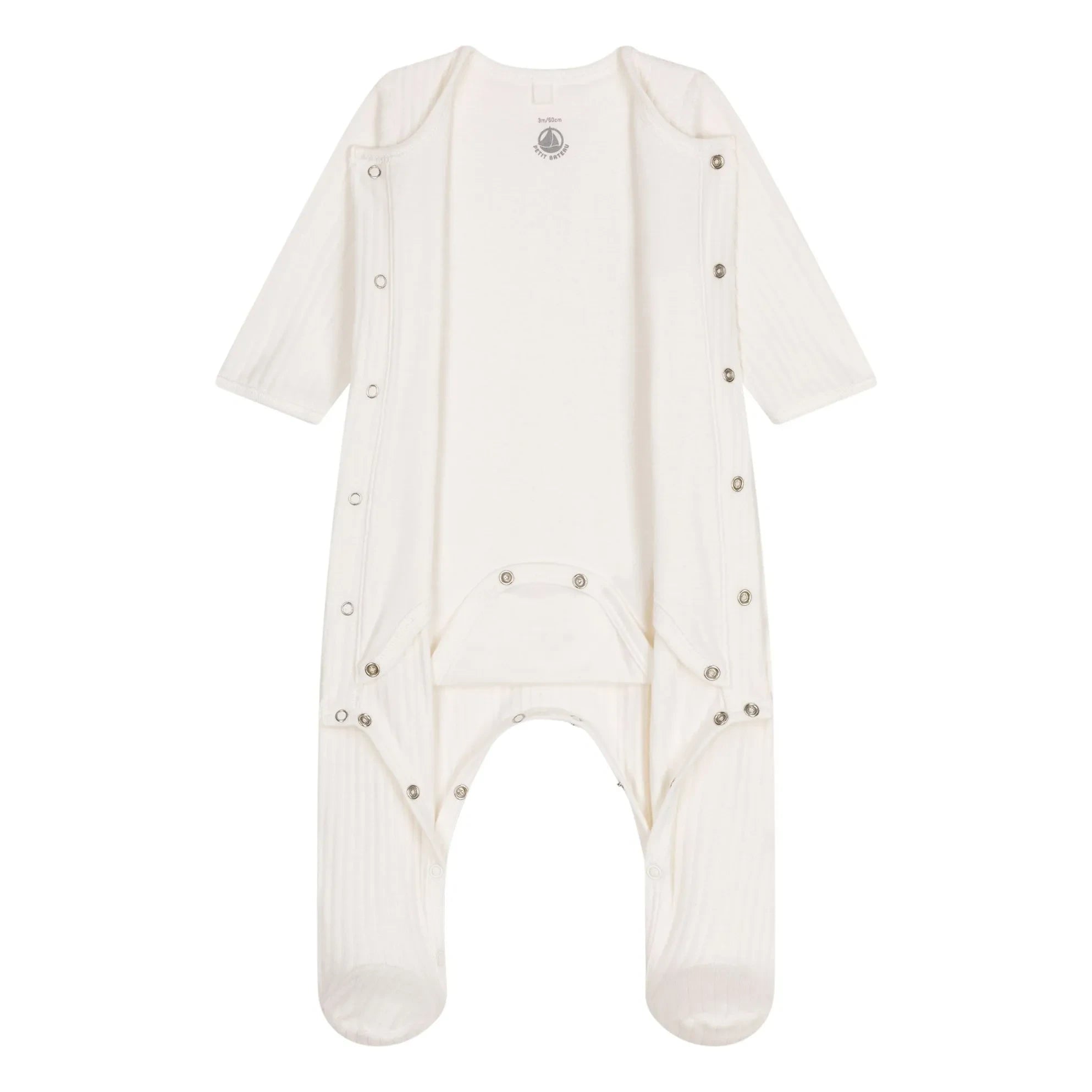Petit Bateau - Pijama de zorro de algodón orgánico | Crudo