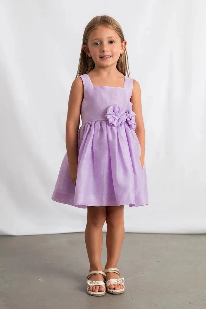 Vestido de lino Mayoral para niña