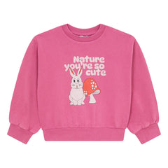 Hundred Pieces - Bisiklet yaka sweatshirt | Fuşya