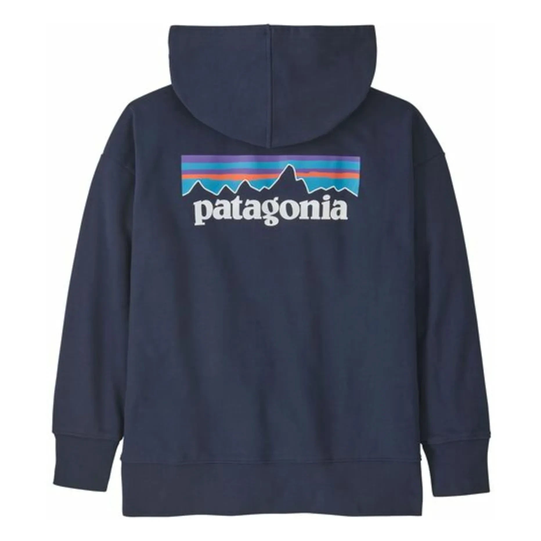 Patagonia - Sudadera con Capucha y Logo de Algodón Orgánico | Azul Marino