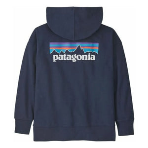Patagonia - Sudadera con Capucha y Logo de Algodón Orgánico | Azul Marino