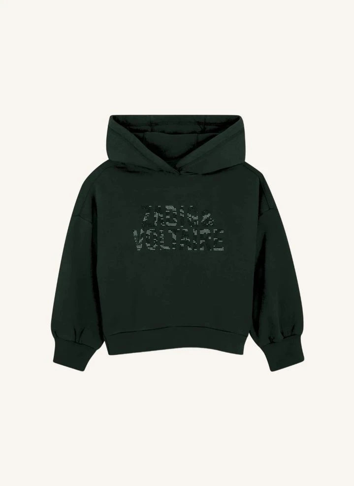 Zadig & Voltaire - Sudadera con capucha de algodón orgánico con brillo | Negro