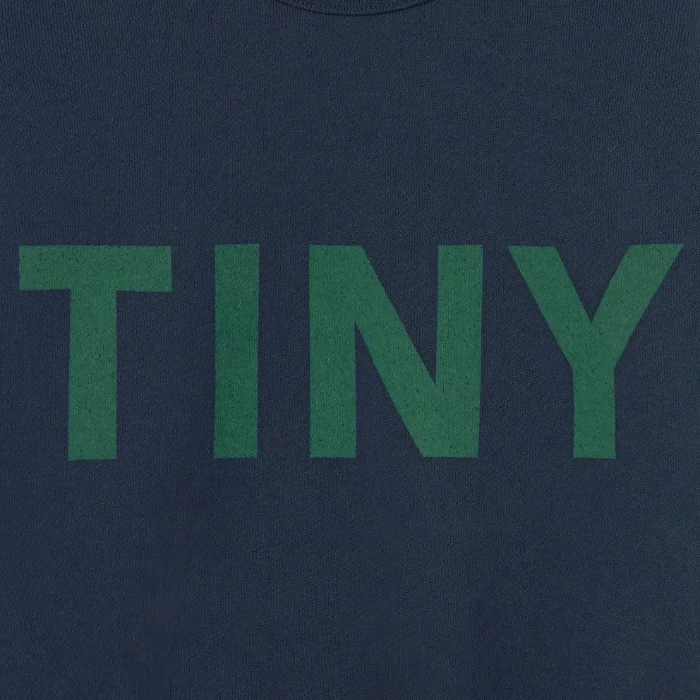 Tinycottons - Sudadera de algodón orgánico con bloques de color | Azul marino