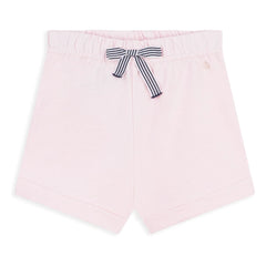 Petit Bateau - Pantalones cortos de felpa de algodón orgánico | Rosa pálido