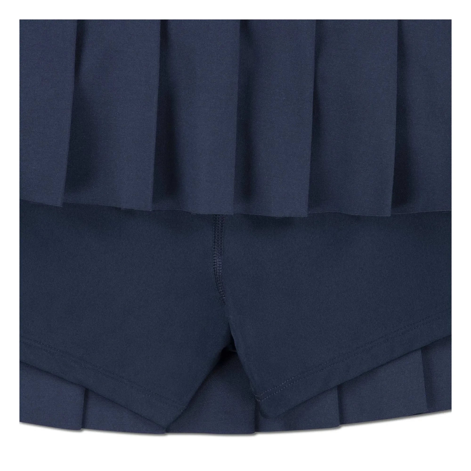 Lacoste - Falda plisada de fibra reciclada | Azul Marino
