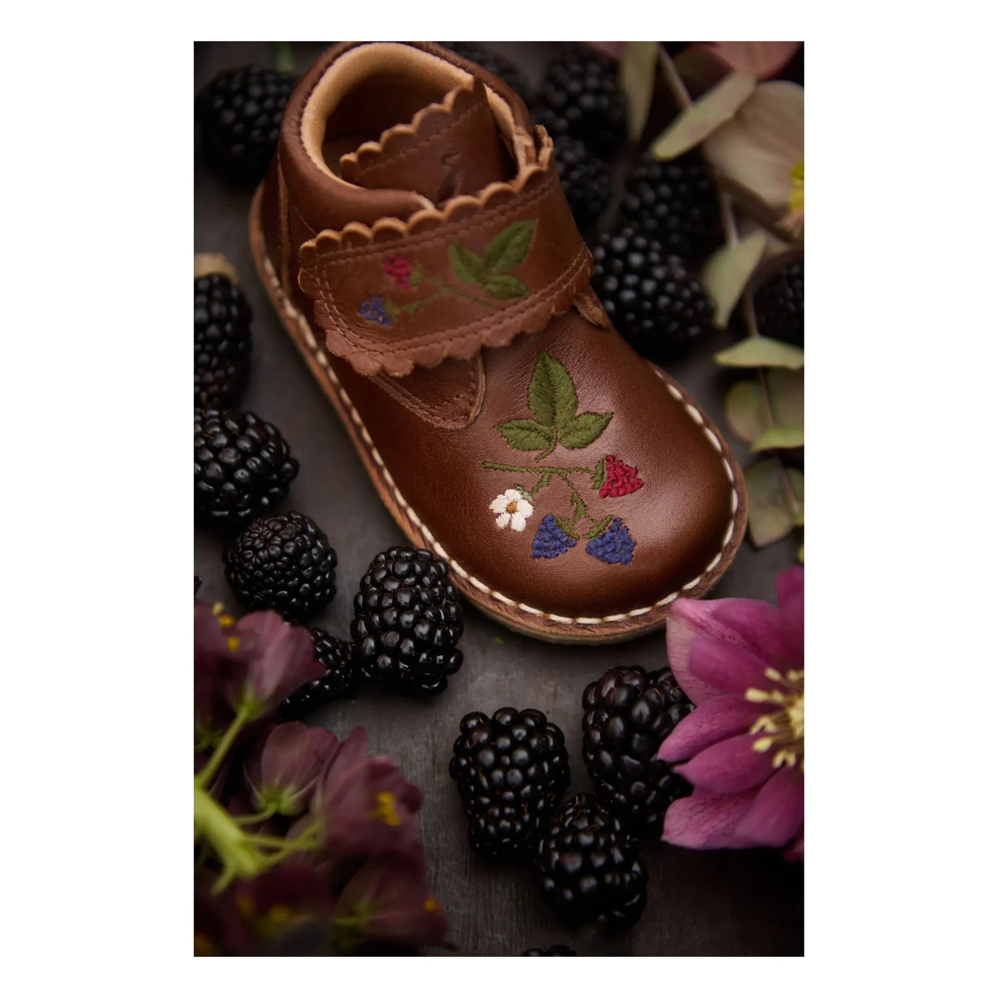 Petit Nord - Scallop Blackberries Scratch Boots - Colección Uniqua | Marrón