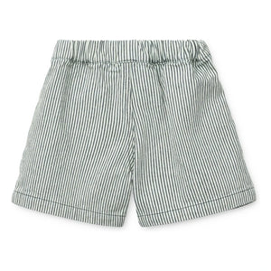 Liewood - Pantalones cortos Borrisa a rayas de mezclilla | Azul marino