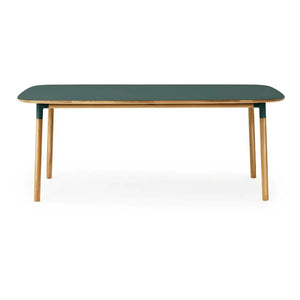 Normann Copenhagen - Mesa rectangular Form 95x200cm | Verde