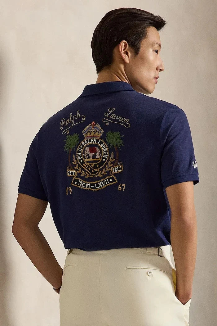 Polo Ralph Lauren Camiseta de algodón con cuello para hombre