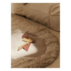 Ferm Living Kids - Alfombra Kove con borlas | Arena