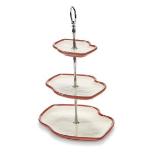 Serax - Soporte para tartas de 3 pisos, Wouters & Hendrix | Rojo