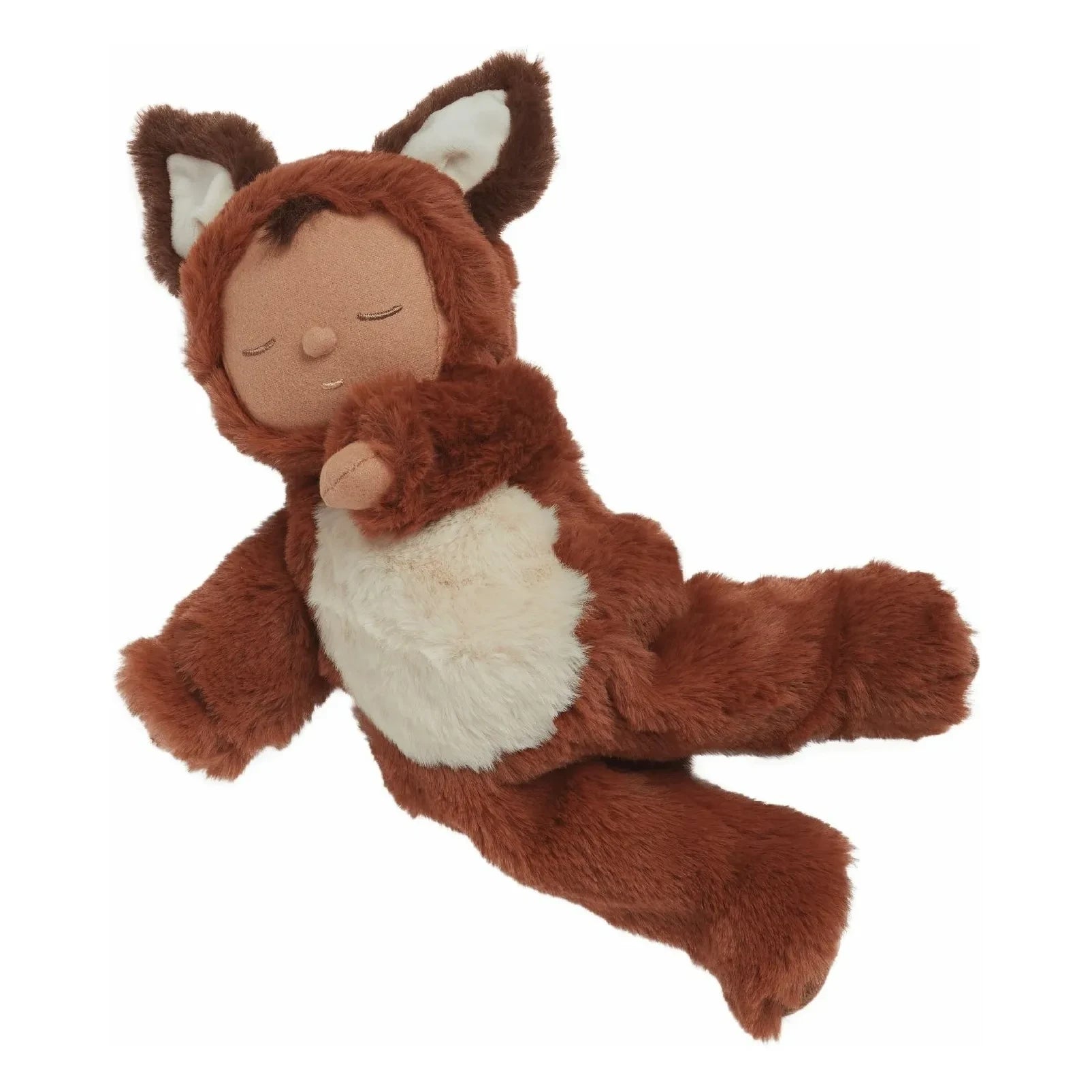 Olli Ella - Muñeca de peluche Cozy Dinkums Zorro | Marrón
