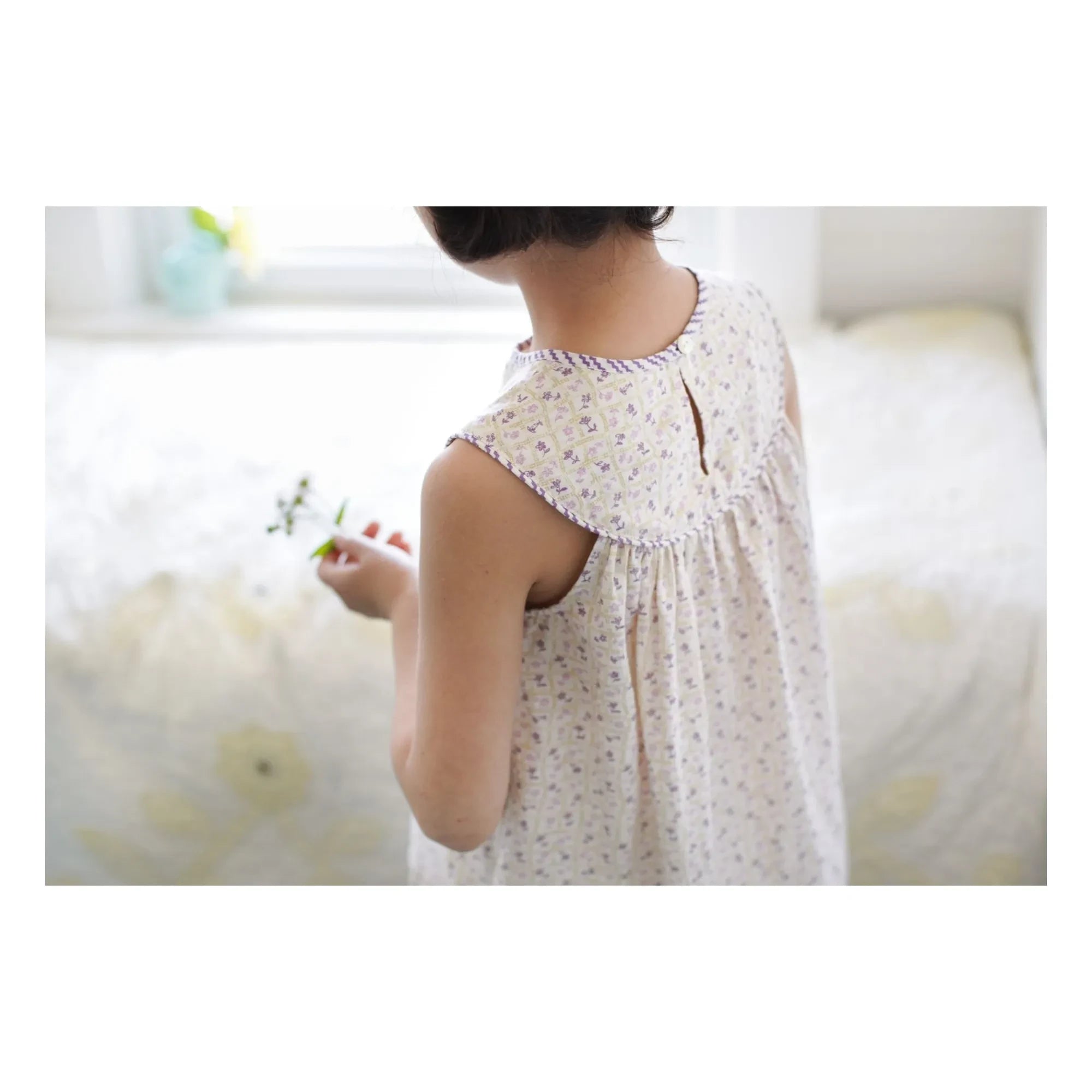 Soor Ploom - Vestido Delilah Fleurie de algodón orgánico | Crudo