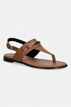 Sandalias planas de piel Furla Heritage Thong para mujer