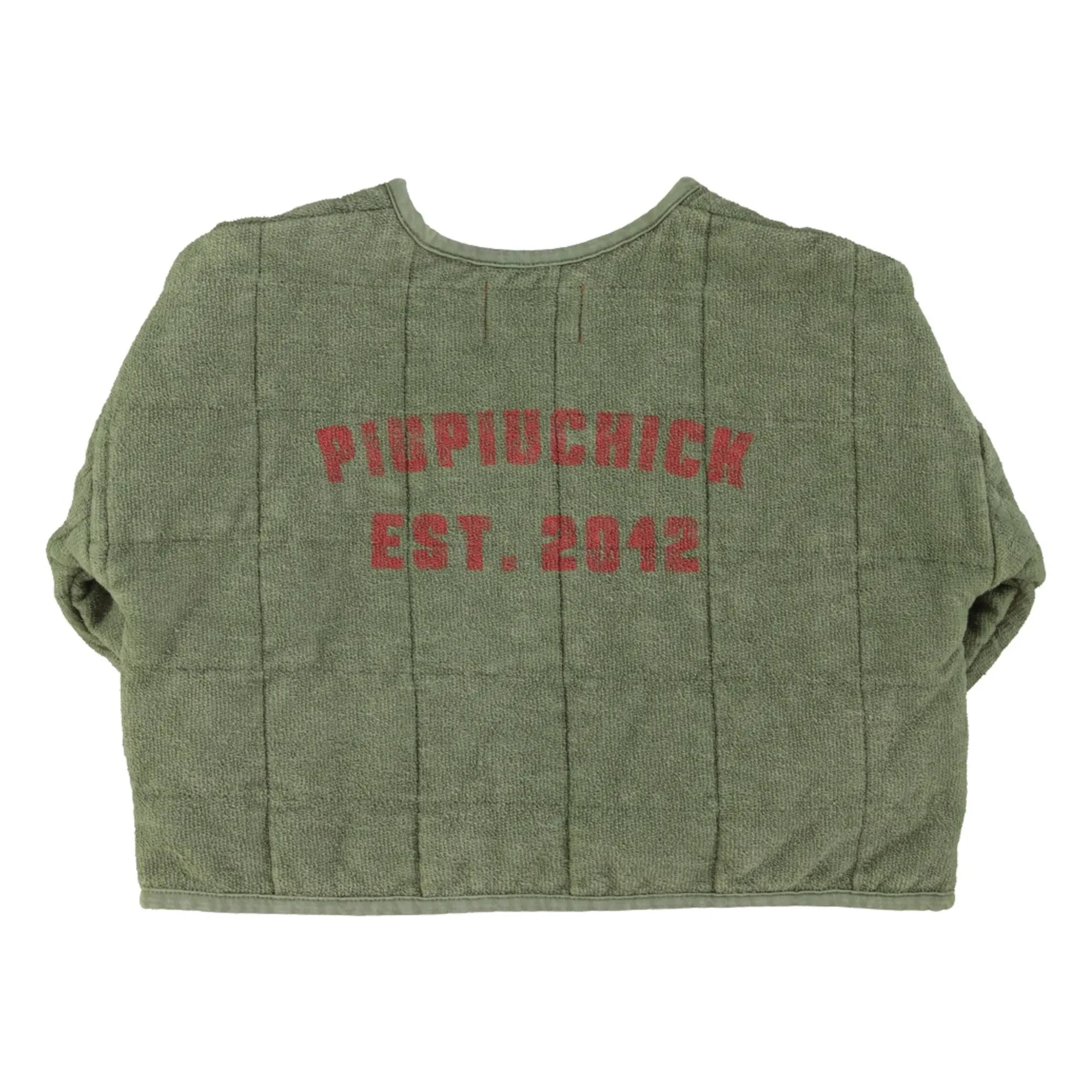 Piupiuchick - Piupiuchick Chaqueta acolchada de algodón orgánico Est 2042 | Verde Oscuro