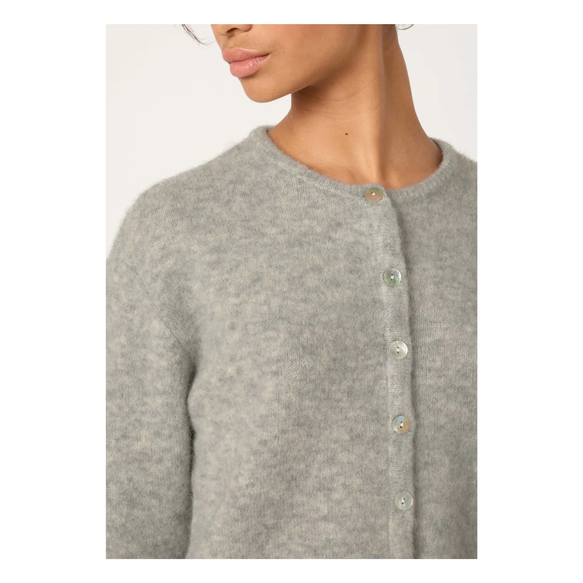 American Vintage - Chaleco de alpaca y lana Vitow | Gris claro