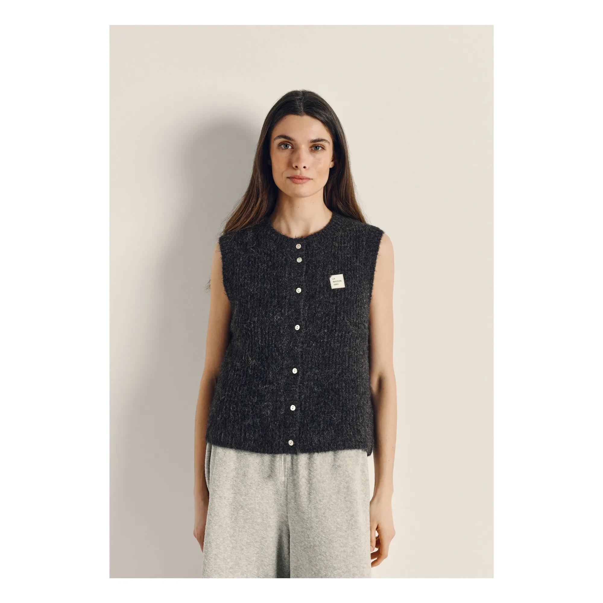 American Vintage - Cárdigan East Laine | Gris carbón